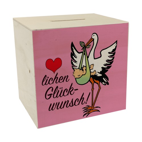 Storch und kind - und, spardose