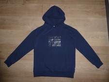 NAPAPIJRI Herren Sweatshirt mit Kapuze Hoodie Logo Blau Gr.M **NEU**