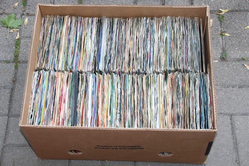 400 stück single vinyl - single, 7"