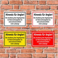 Schild Angeln verboten