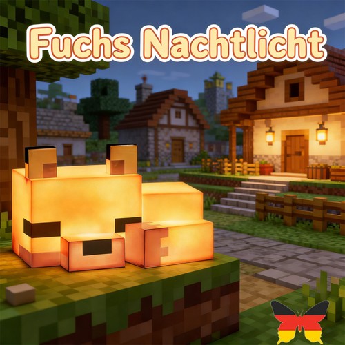 Minecraft fuchs nachtlicht led - nachtlicht,