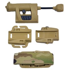 Helmlampe Princeton Tec mit Band + Adapter original Dänische Armee