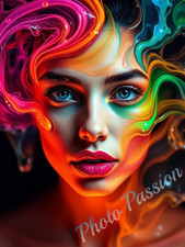 Poster A4 Hochformat Neon