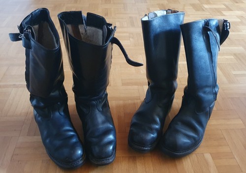 Paar vintage lederstiefel - 2,