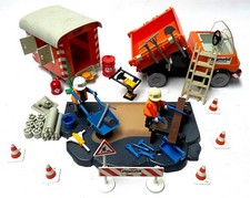 Playmobil Baustelle * 3203 3207 * Kipp-Lkw Bauwagen Arbeiter Werkzeug etc