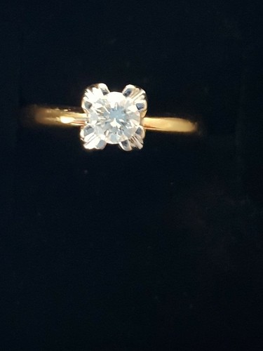 Diamant brillant solitär - diamant-brillant, ring