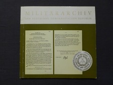 Broschur, Militärarchiv der DDR in Potsdam, Bildband, von 1976