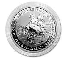1 Dollar Black Flag Piratenschiff - Queen Anne's Revenge Tuvalu 1 oz Silber 2019
