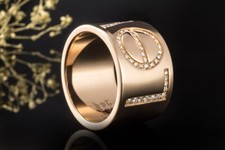 Cartier Love Ring XL Sondermodell mit Diamanten Größe 62 in Roségold 750 Schmuck