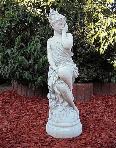Gartenfigur sitzende frau 68 - "sitzende, frau"