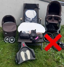 Teutonia Cosmo, Kombi-Kinderwagen, Buggy, Babywanne, inkl. Zubehör