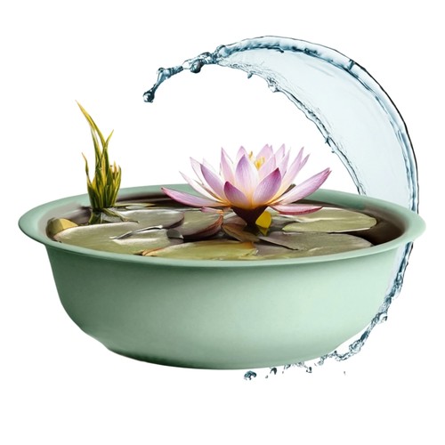 Metall mini garten teich - garten, rund