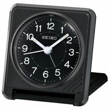 SEIKO - Reisewecker, Quarzuhrwerk, schwarz, QHT015K