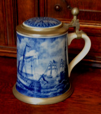 Sammelkrug Seidel NAUTICA 1983  SEEGEFECHT BEI HELGOLAND Porzellan Berlin Design