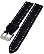Uhrenarmband kalbleder schwarz - uhrenarmband,