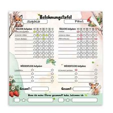 Belohnungstafel Abreißblock