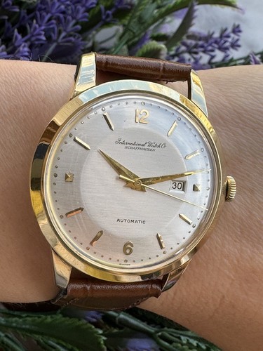 Iwc automatic solid gold 18k - gold,