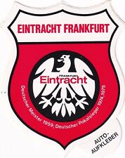Eintracht Frankfurt Aufkleber Auto Motive Vereinswappen alt Meister Pokalsieger