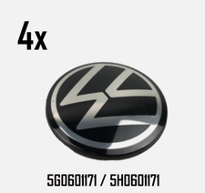 4x Original VW Nabendeckel Nabenkappe 5G0601171 Golf 7 8 GTI Arteon Passat - NEU