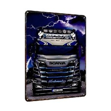 Blechschild Scania LKW Truck