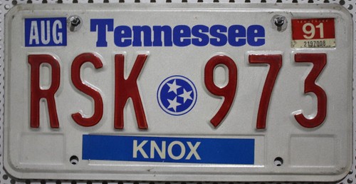 Tennessee nummernschild usa - tennessee,