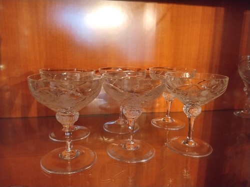 Sektschalenset kristallglas - sektschalenset,