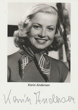 Karin Andersen als Margot Druckautogrammkarte Karte Immenhof