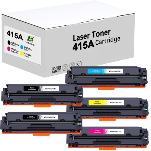 Mit chip toner - 5x, hp
