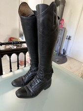 Leder-Reitstiefel Gr 38 Milano krämer super tight Felix Bühler schwarz