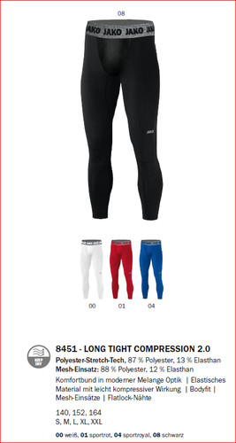 Jako long tight compression - long,