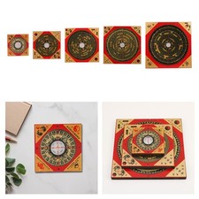 Feng Shui Kompass-Ornament, Holz, Yin und Yang, Glück, tragbare Figuren, alter