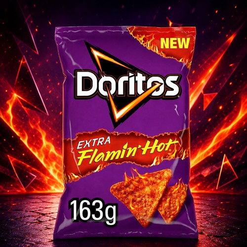 Doritos extra flamin - flamin', hot