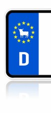 2x Stier Aufkleber Sticker