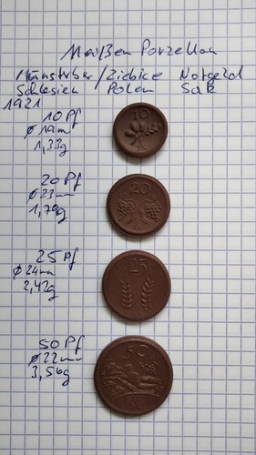 Notgeld satz - notgeld,