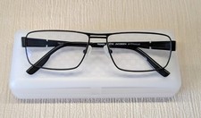 Elegante Gleitsichtbrille Herren  Titanrahmen silber schwarz mit Steiner Gläsern