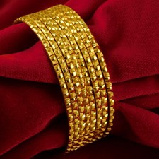 Indische Frauen 8 Stück Tägliche Kleidung Churi Armreif Armbänder Ethno Modes...