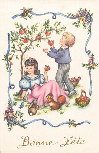 Illustree frohes fest - cp,