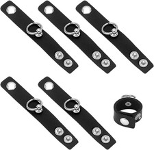 6 Stück Leder Fingerring Für