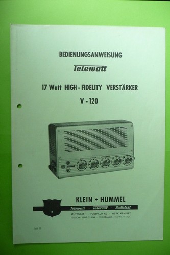 Bedienungsanweisung-Operator's