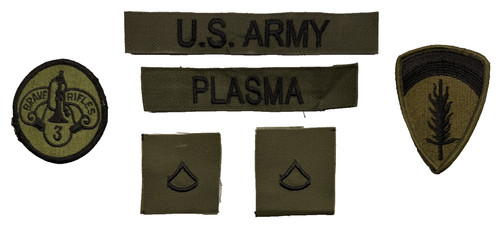 Army patch set bdu - 6,