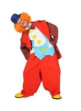 Clown Harlekin Melone Kostüm Zirkus Kasper Kleid Anzug Frack Hut Weste Perücke