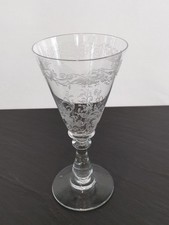 Antikes Pokalglas Kelchglas Geritzt 