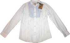  R95TH Streifenbluse NEU Gr.42 hellblau-weiß Fischerhemd