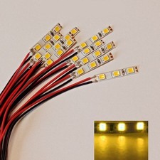 LED Beleuchtung Hausbeleuchtung mit Kabel gelb 8-16V RC H0 TT N 10 Stück S039