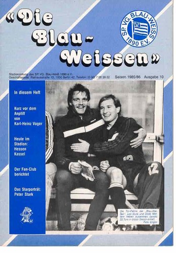 Fussball programmheft 85 86 - fussball-programmheft,
