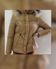 Damen Winterjacke Kapuze Mit