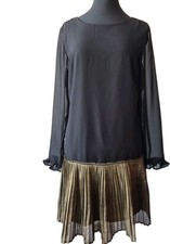 Chiffon Kleid mit Plissee