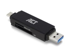 ACT USB 3.2 Gen1 Kartenleser SD und Micro SD, USB-C & Typ-A Anschluss