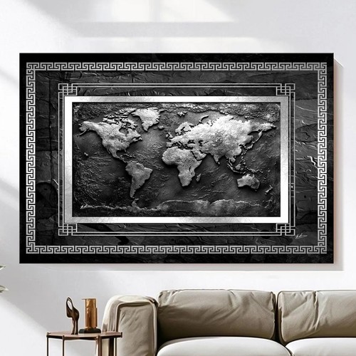 Weltkarte leinwandbild xxl - leinwandbild,