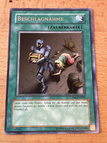 Yugioh beschlagnahme - yu-gi-oh!,